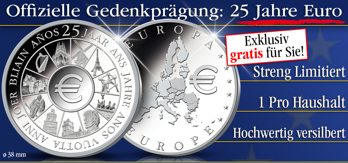 Bestellen Sie Ihre kostenlose Gedenkprägung